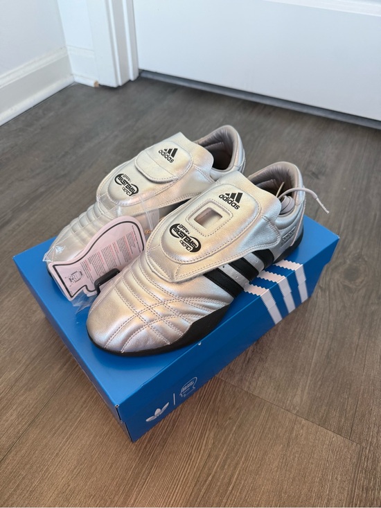 NWT Adidas Mens Size 11.5 Techwondo Brain Dead Shoes Silver Black Taekwondo Rare main image 13